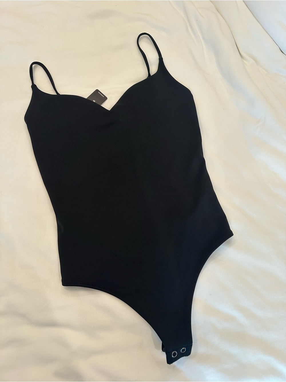 Express Black Strap Bodysuit